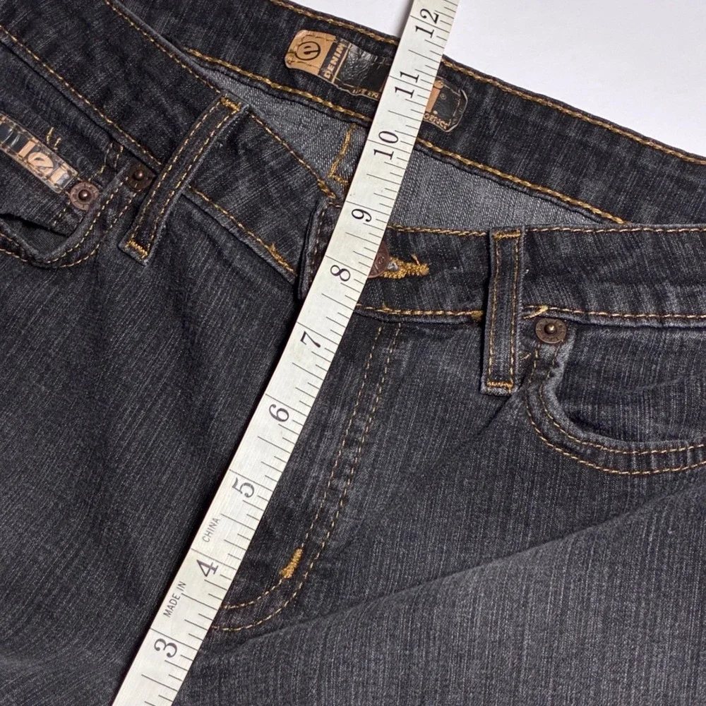 LEI Jeans Y2K Juniors Dark Wash Mid Rise Bootcut Flare Denim Pants Size 11